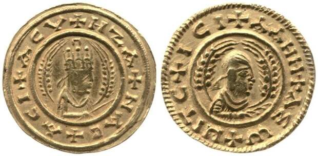 Аксумская монета, III-IV века н.э., Британский музей.