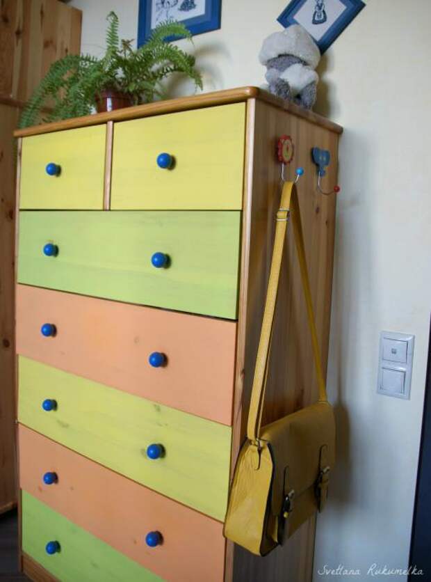 Детская для школьницы, как перекрасить мебель