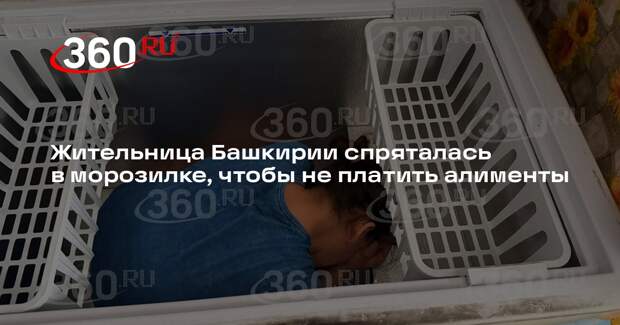Жительница Башкирии спряталась в морозилке, чтобы не платить алименты