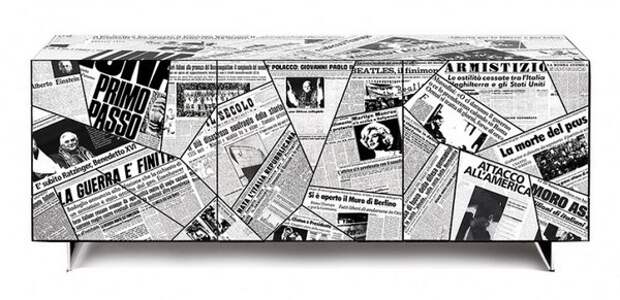 Свежая пресса: идеи использования газетного принта в интерьере