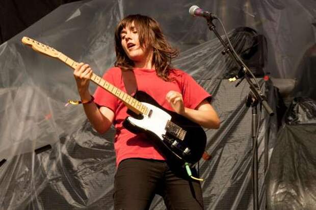 Courtney Barnett seen at the 2015  Pitchfork Music Festival, on Sunday, July 19, 2015 in Chicago. (Photo by Barry Brecheisen/Invision/AP)