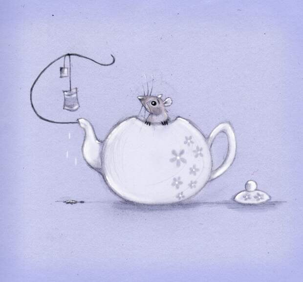 Чайник животные, иллюстрации, крысы