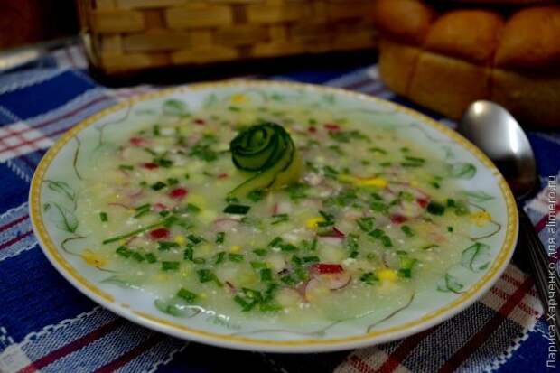 окрошка на сыворотке