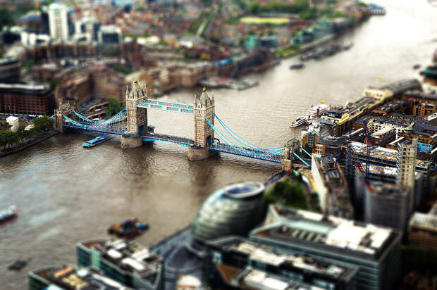 Когда мегаполисы - словно миниатюры: города и эффект tilt-shift