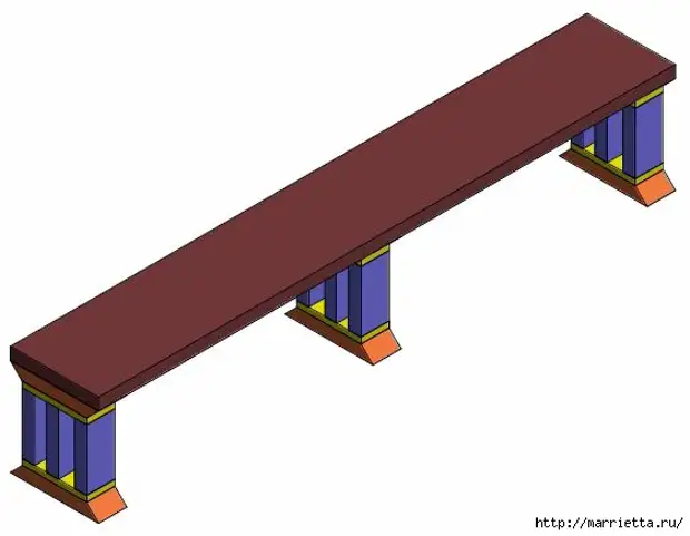 Книжная полка или подставка под телевизор своими руками (12) (561x436, 47Kb)