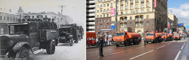 Прогулка по Москве 1941 года 1941, москва, прогулка