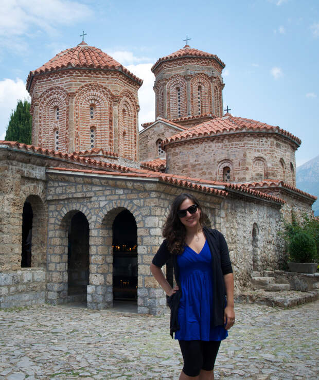 Kate at Sveti Naum