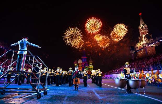 Торжественное закрытие фестиваля «Спасская башня – 2014» в Москве