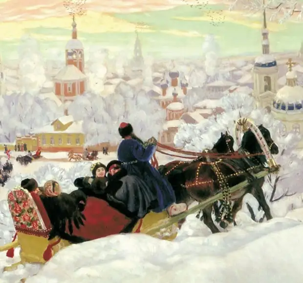Масленица картина бориса кустодиева
