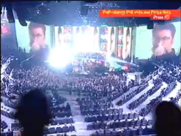 George Michael and Ms. Dynamite at the 2003 Brit Awards