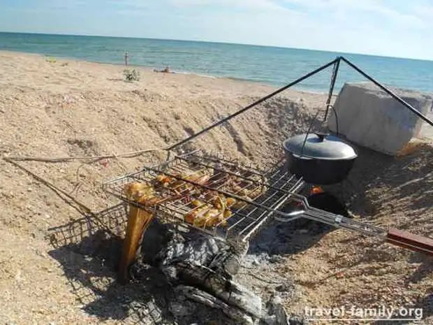 Азовское море кемпинг Азовский