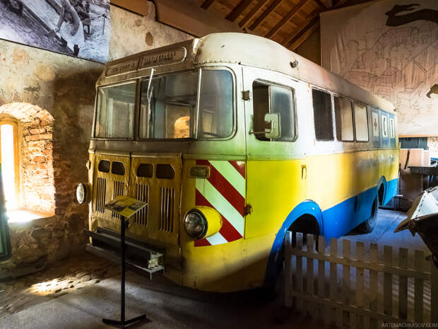 Автобус РАФ-975. автомузей, латвия, музей