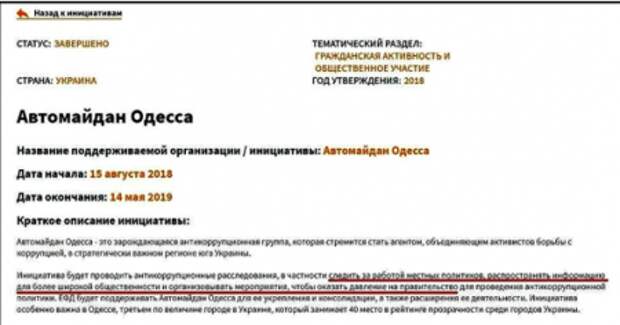 Россия помешала «Европейскому фонду за демократию» устроить госпереворот в стране