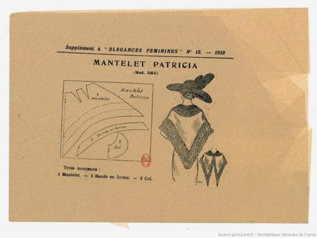 Выкройки женской одежды 1910-1920 гг