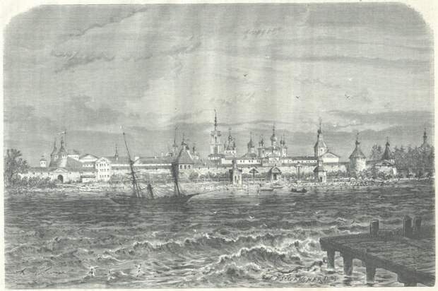 Соловецкий монастырь. Вид с моря.