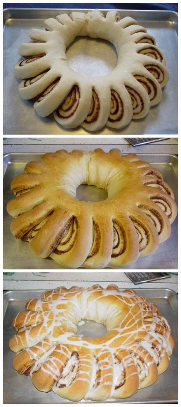 Cinnamon Wreath Bread - my mom made these, but they were called Swedish Tea Rings: 