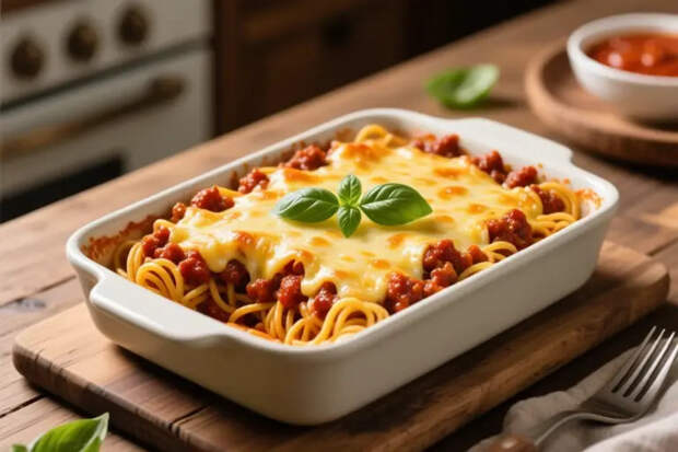 Спагетти в духовке
