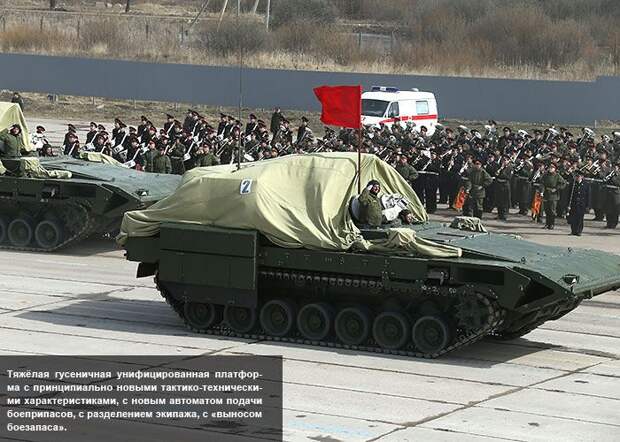 Минобороны РФ представило снимки «Арматы», «Бумеранга» и «Курганца-25» Минобороны РФ представило снимки «Арматы», «Бумеранга» и «Курганца-25»