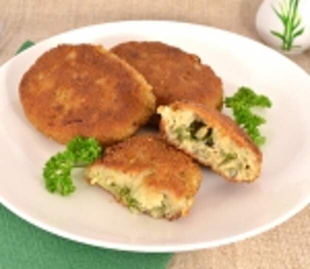 Рыбные котлеты со сливочным маслом