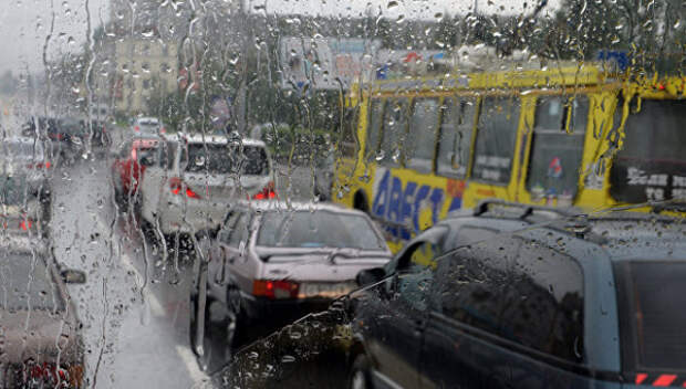 Дождь в Севастополе, ливень