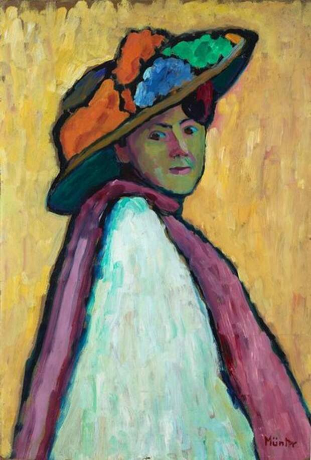 Gabriele Munter Portrait Of Marianne Von Werefkin-3