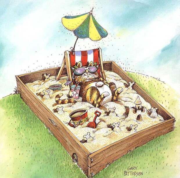 Коты-котики,теплые животики... Художник Гэри Паттерсон (Gary Patterson) (114 картинок)