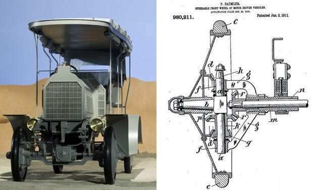 Первый легковой внедорожник Daimler Dernburg Wagen 1907 daimler, внедорожник, странный автомобиль