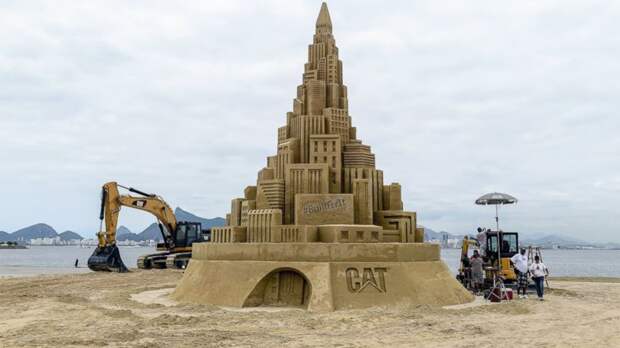 Самый большой в мире замок из песка  видео, книга рекордов, самый высокий