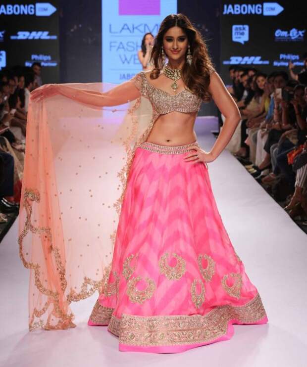 Cruz walks for Anushree Reddy at Lakme Fashion Week Summer Resort 2015