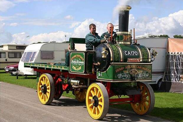 авто, паровой двигатель