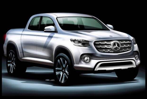Пикап Mercedes-Benz GLT, набросок