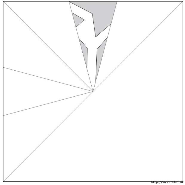 шаблоны снежинок из бумаги (2) (689x687, 51Kb)