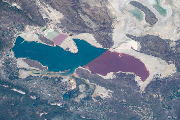 Большое Соленое озеро в штате Юта.