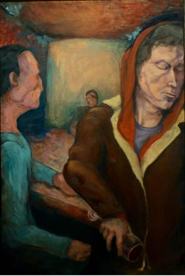 Неровные черты и тёплые цвета. Hank Mattson Hank Mattson