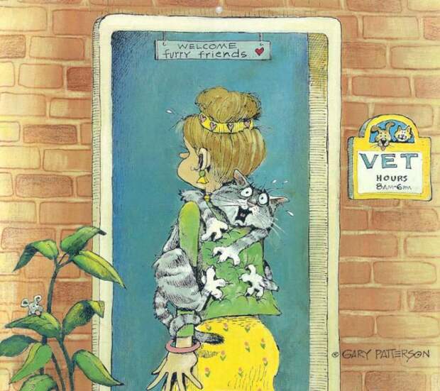Коты-котики,теплые животики... Художник Гэри Паттерсон (Gary Patterson) (114 картинок)