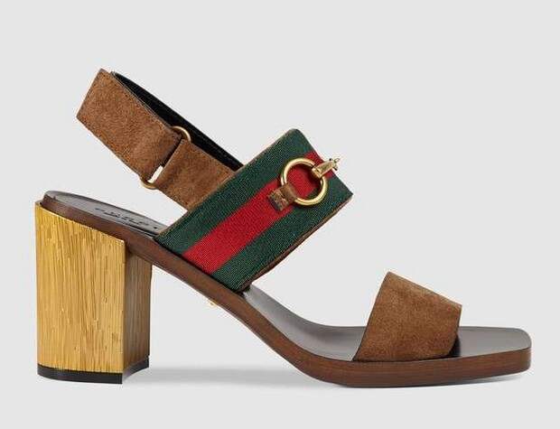 SANDALS SUEDE GUCCI