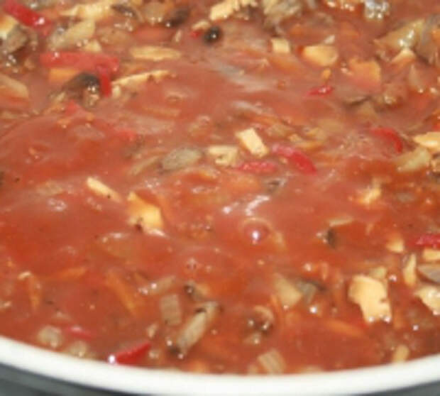 Острый мясной суп (второго дня)