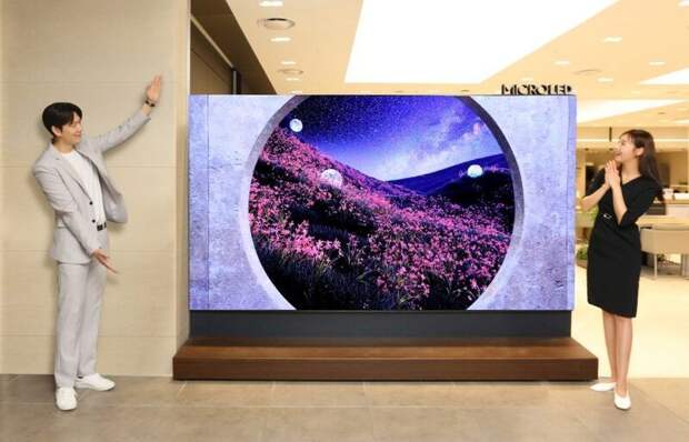 Samsung представил 114-дюймовый смарт-телевизор с микро-LED-дисплеем