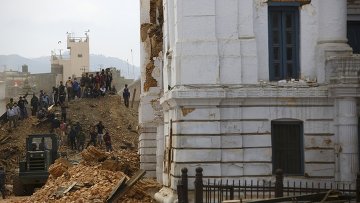 Последствия землетрясения в Непале