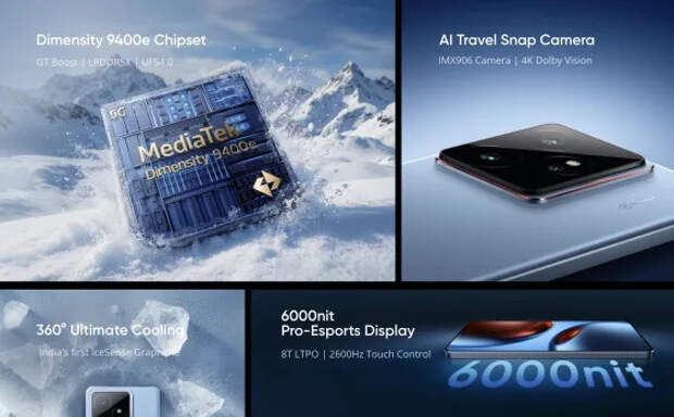 Realme GT 7 вышел в России — это первый в мире смартфон на Dimensity 9400e