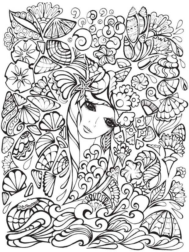 Creative Haven Fanciful Faces Coloring Book Welcome to Dover Publications: 