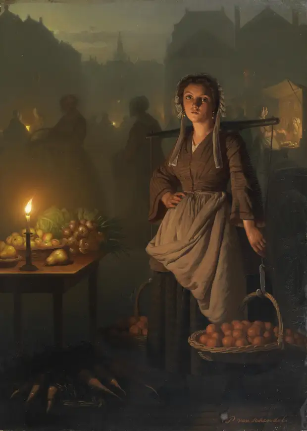 Художник Petrus van Schendel (1806–1870)