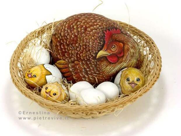 Роспись на камнях от Ernestina Gallina
