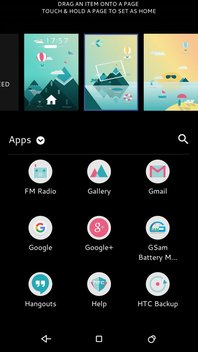 Ярлыки в HTC Sense 8.0
