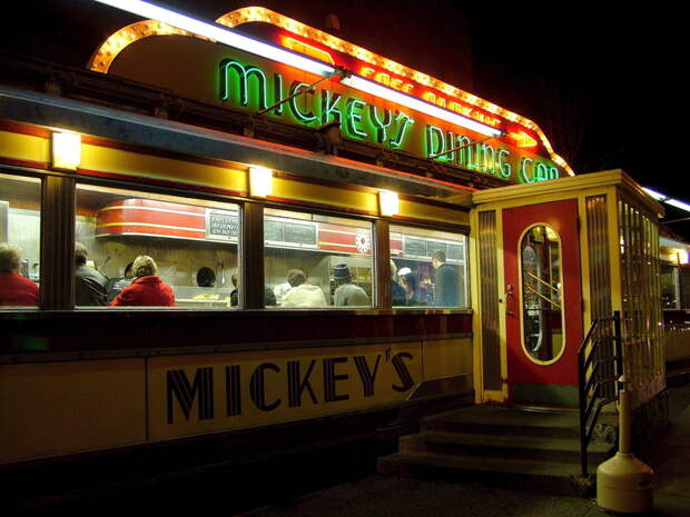 The famous Mickey's Diner was once called
