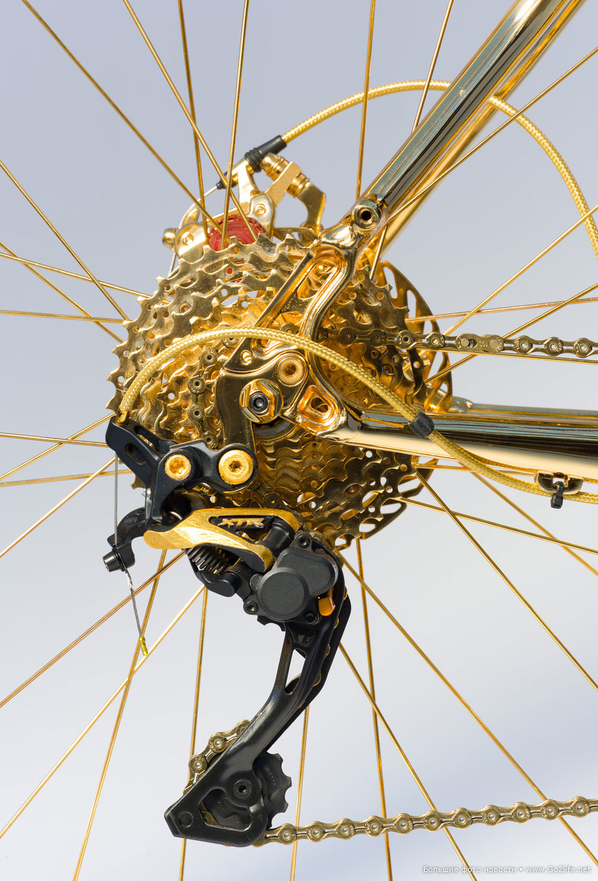 24K Gold extreme mountain bike