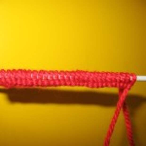 Лицевые петли и платочное вязание (уроки вязания спицами)