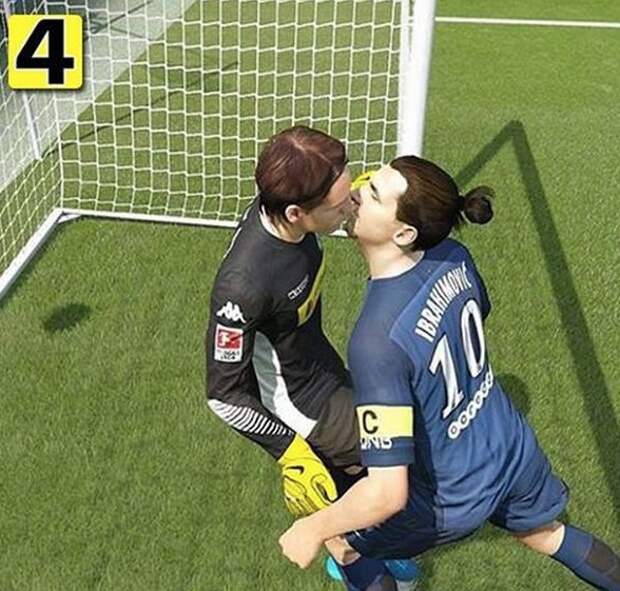 Привет из FIFA 16 девушки, животные, поцелуи, прикол, юмор