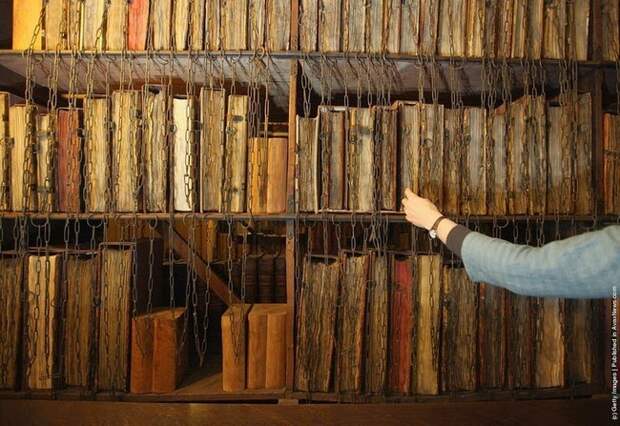 Как раньше защищали книги в библиотеках от кражи  библиотека, книга, кража