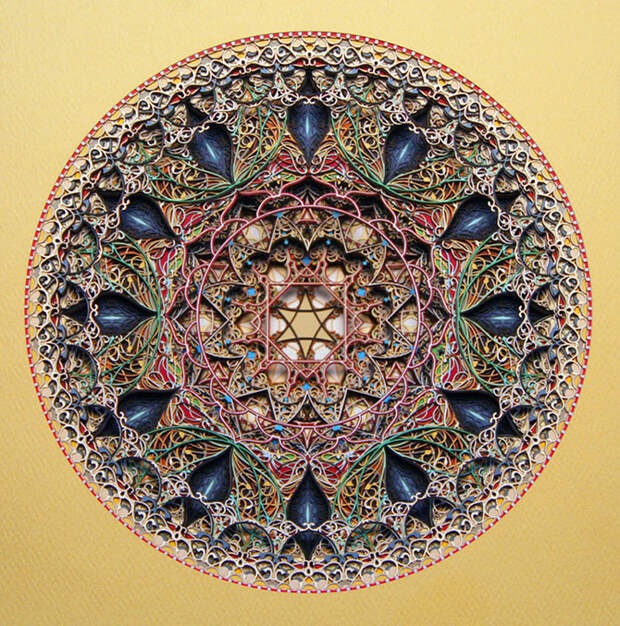 Витражи из картона